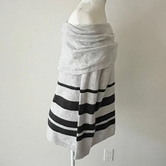 LOFT | Striped Foldover Off Shoulder Sweater *NWT* - Picture 6 of 13